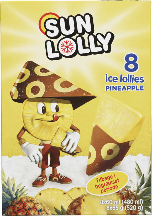 Sun Lolly Ananas 8stk