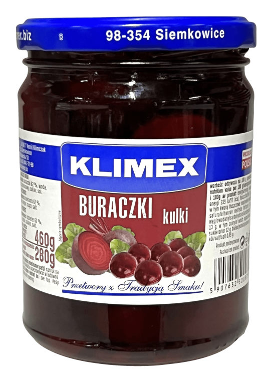 Rødbeter Hele 460g Klimex