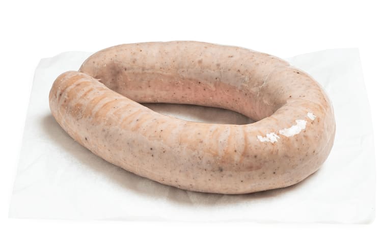 Grov julepølse av utegris