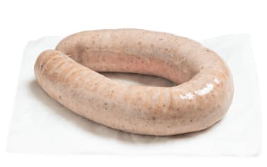 Grov julepølse av utegris