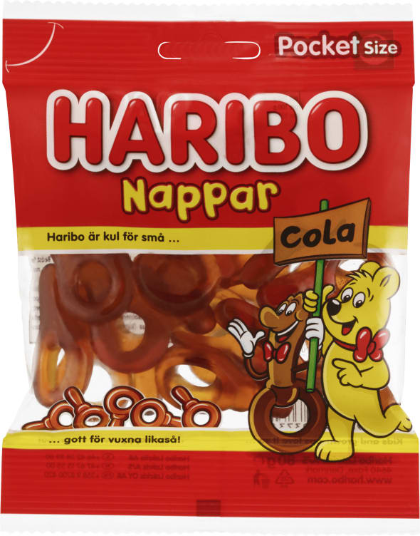 Bilde av Nappar Cola 80g Haribo