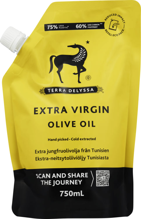 Olivenolje Terra Delyssa Refil 750ml Extra Vir