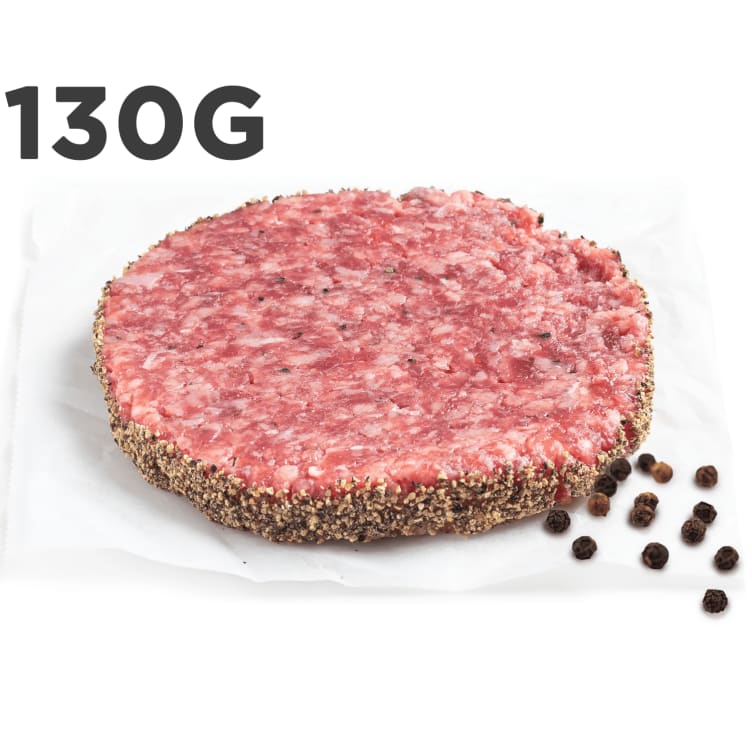 Angusburger m/Pepper Ca130g pr stykk