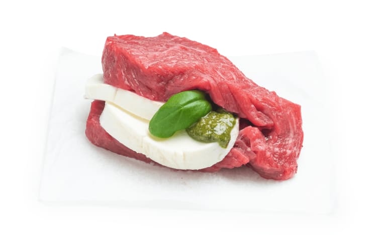 Angus Mørbrad m/Mozzarella & Pesto pr Kg