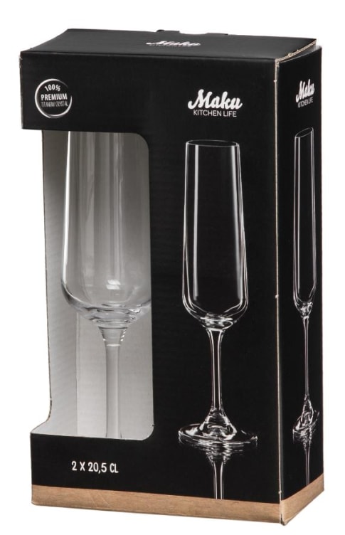 Champagneglass 2pk Maku