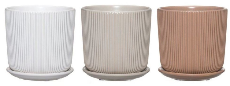 Blomsterpotte 15cm Ass.Farger