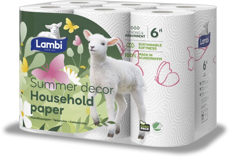 Tørkerull 6pk Decor Lambi