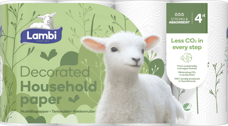 Tørkerull 4pk Decor Lambi