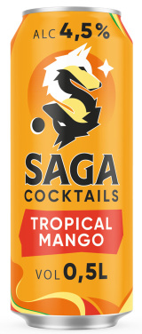 Saga Cocktail Tropical Mango 0,5l boks