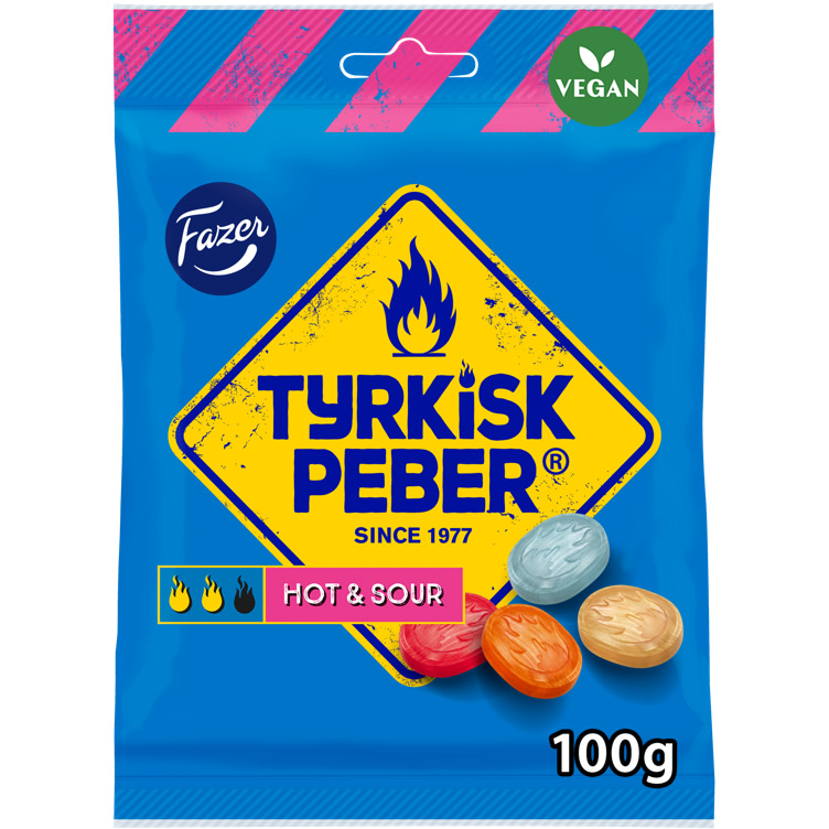 Product Image for Tyrkisk Peber Hot&Sour 100g Fazer