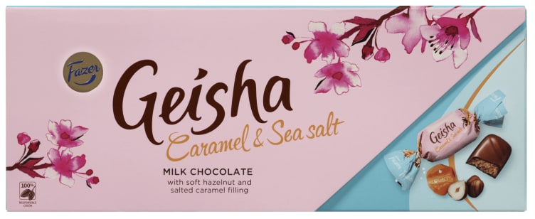 Geisha Sjokolade Caramel&Seasalt 270g Fazer