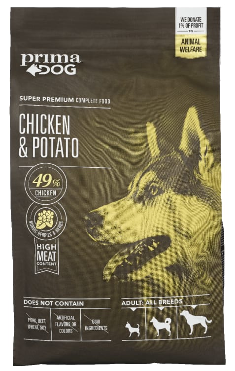 Primadog Tørrfor Kylling&Potet 2kg