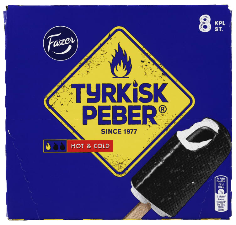 Tyrkisk Pepper Is 8stk Fazer
