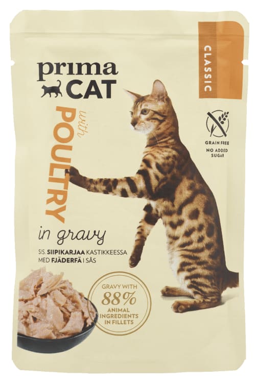 Primacat Classic Fjærkre i Saus 85g