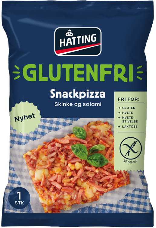 Snackpizza glutenfri 100g Hatting