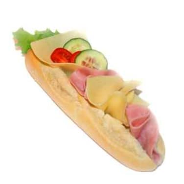 Baguette m/Ost&Skinke pr stykk