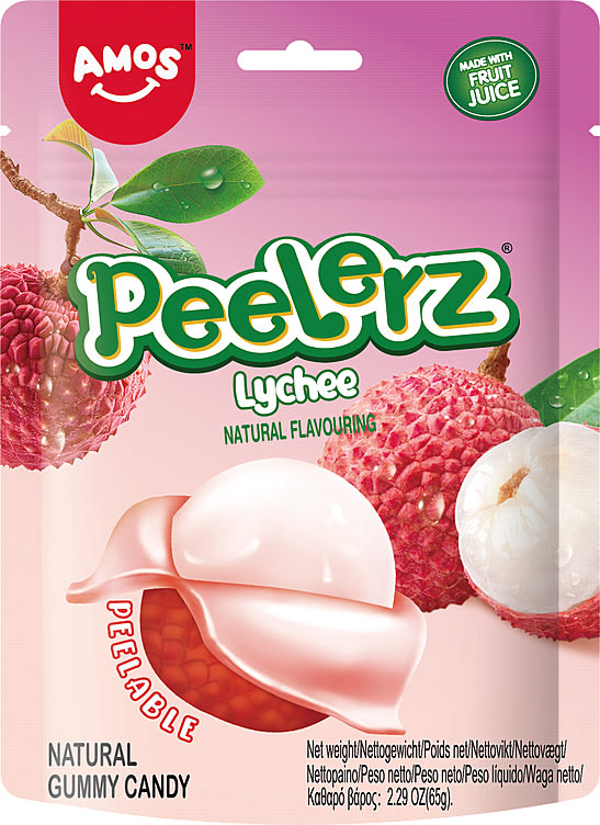 Peelerz Gummy Litchi 65g Amos