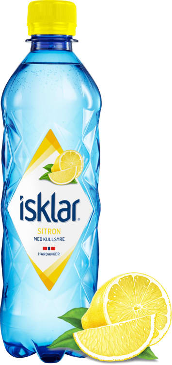 Isklar Sparkling Sitron 0,46l flaske