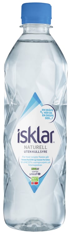 Isklar Stillvann 0,5l flaske Unicef