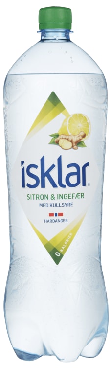 Isklar Sparkling Ingefær&Sitron 1,5l flaske