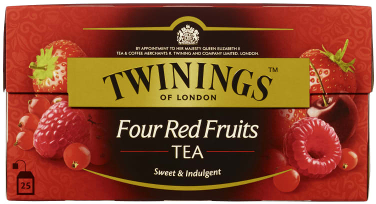 Twinings 4 Røde Frukter 25 poser