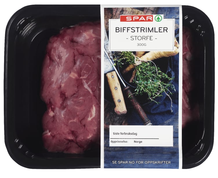 Bilde av Storfe Biffstrimler 300g Spar