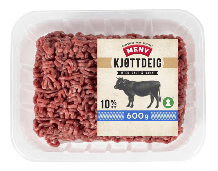 Kjøttdeig Storfe Magrere 10% 600g Meny