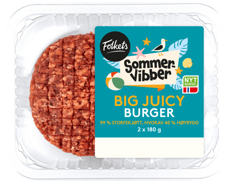Burger Big Juicy 2x180g Sommervibber