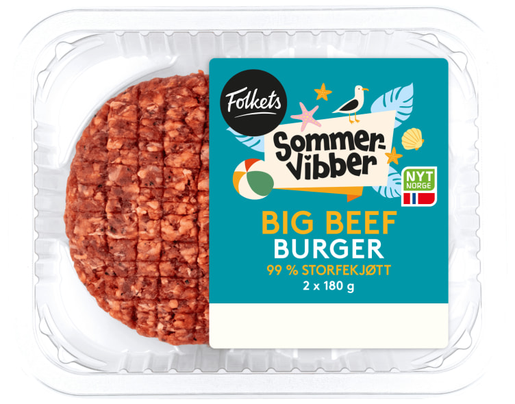 Burger Big Beef 2x180g Sommervibber