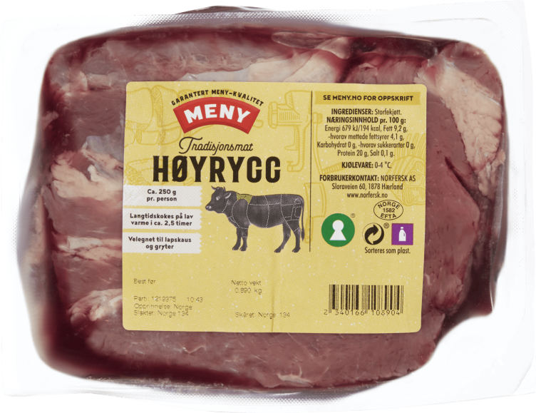 Storfe Høyrygg Ca700g