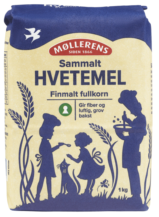 Hvete Sammalt Fin 1kg Møllerens