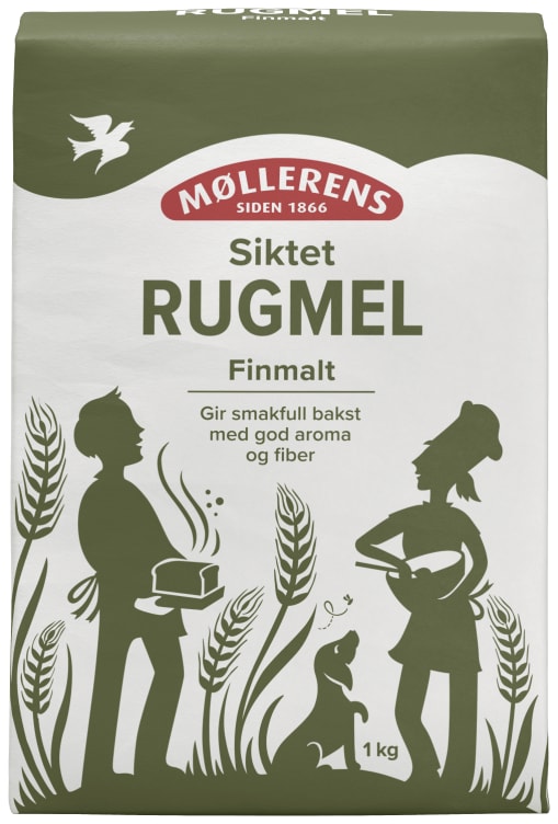 Bilde av Rugmel Siktet 1kg Møllerens