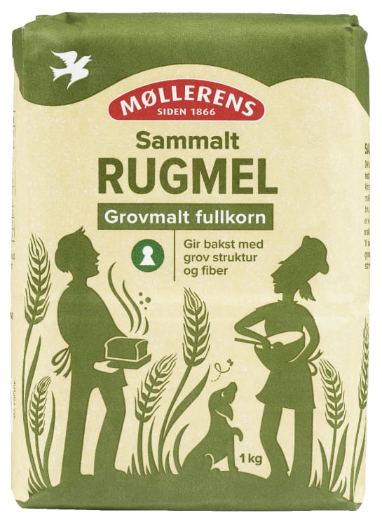 Rug Sammalt Grov 1kg Møllerens