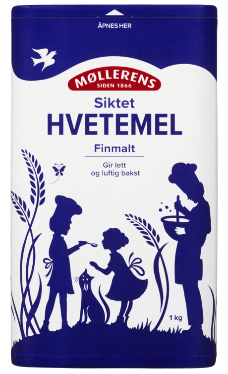 Hvetemel Siktet 1kg boks