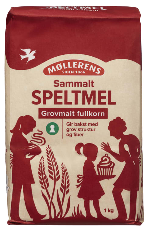 Speltmel Sammalt 1kg Møllerens