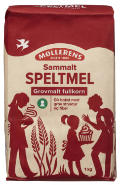 Speltmel Sammalt