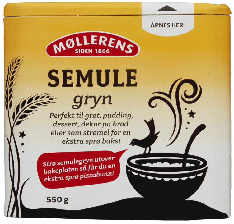 Semulegryn 550g boks Møllerens