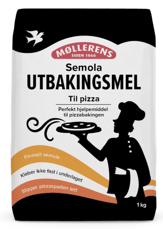 Pizza Utbakingsmel Av Semule 1kg Møllerens
