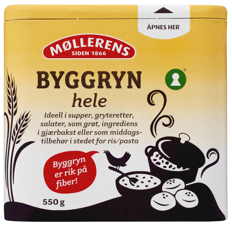 Drikke sig fuld Praktisk Vejrudsigt Byggryn Hele - 550g boks Møllerens | Meny.no