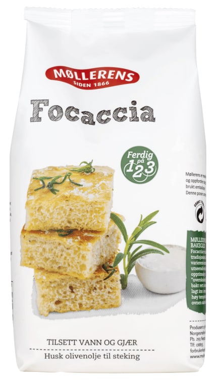 Focaccia Mix 500g Møllerens