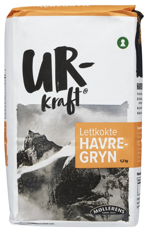 Havregryn Lettkokte 1,2kg Urkraft