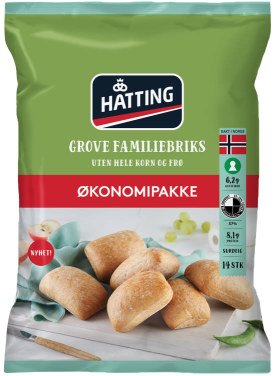 Grove Familiebriks Økonomipakke 70gx14stk Hatting
