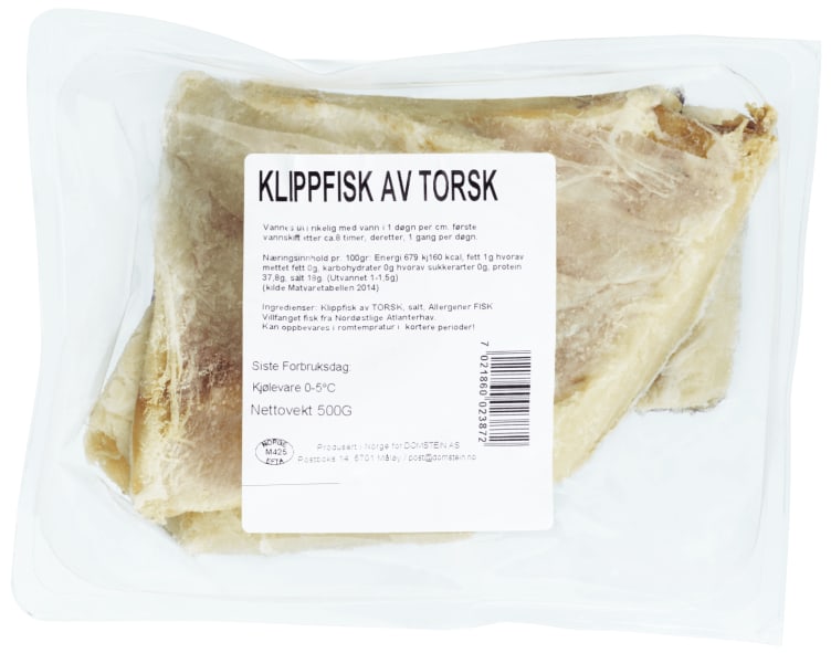 Bilde av Klippfisk Torsk 500g Domstein