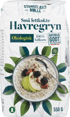 Havregryn Små Økologisk 550g Stangeland Mølle