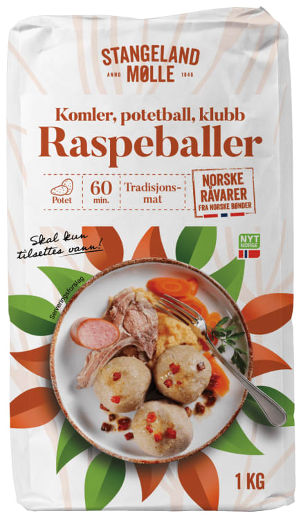 Bilde av Raspeballer 1kg Stangeland Mølle