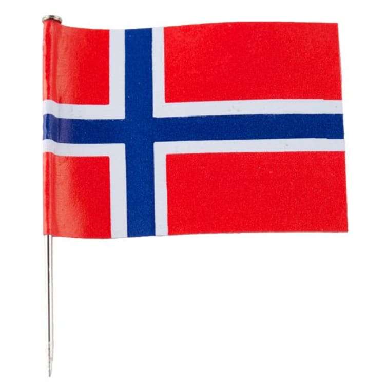 Bilde av Flagg Norske med Nål 10pk