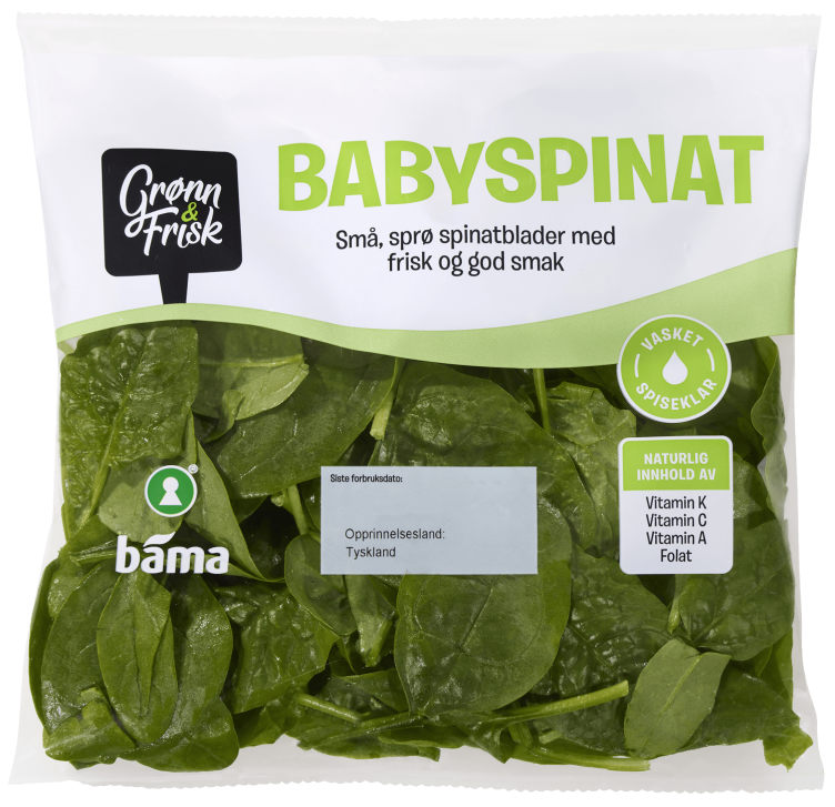 Babyspinat 65g Grønn&Frisk