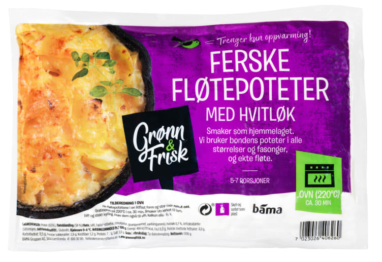 Fløtepotet Hvitløk 1,2kg Grønn&Frisk