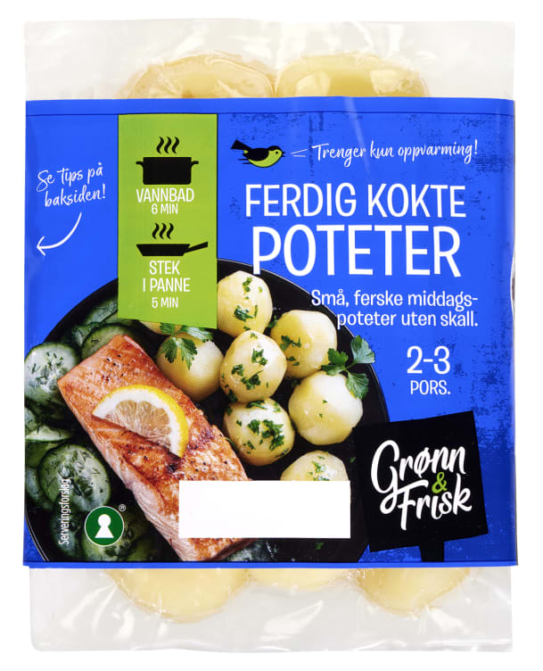 Poteter Kokte u/Skall 375g Grønn&Frisk