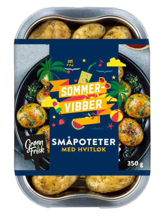 Sommervibber Småpoteter m/Hvitløk 350g